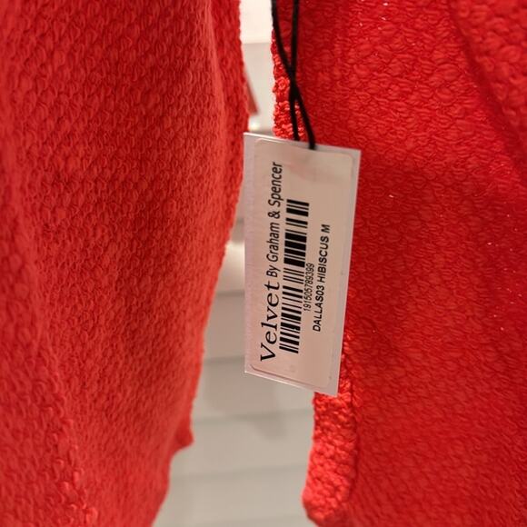 Velvet by Graham & Spencer NWT Dallas Open front Cardigan Hibiscus in size M - Picture 4 of 6